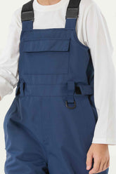 Boys’ Navy Blue Reflective Durable Workwear Snow Bibs